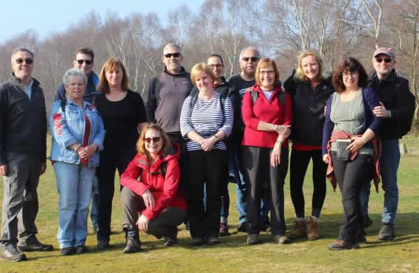 Chesterfield Phoenix Pals, sunday walk in the sun